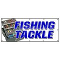 Signmission FISHING TACKLE BANNER SIGN fish rods reels rentals sale hooks boats B-120 Fishing Tackle